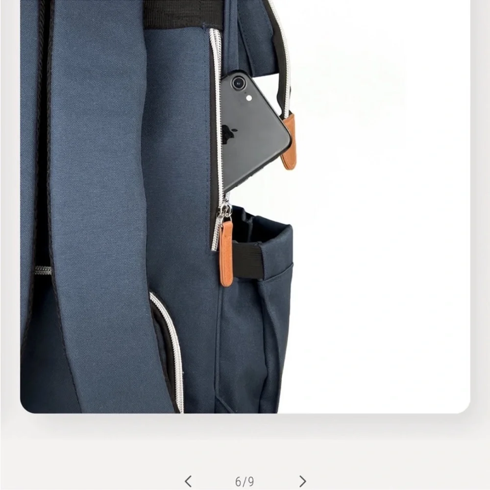 Lenappy the Richie Midnight Blue Diaper Bag.